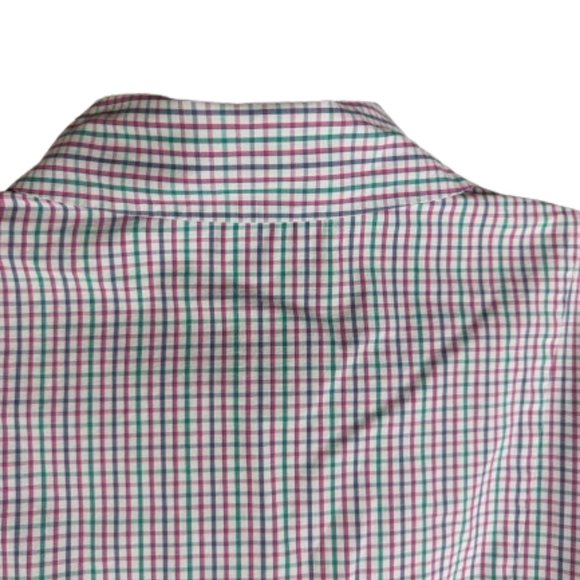 Pendleton Plaid Multicolor button down Shirt 100% cotton Women's size 12 - Picture 4 of 11